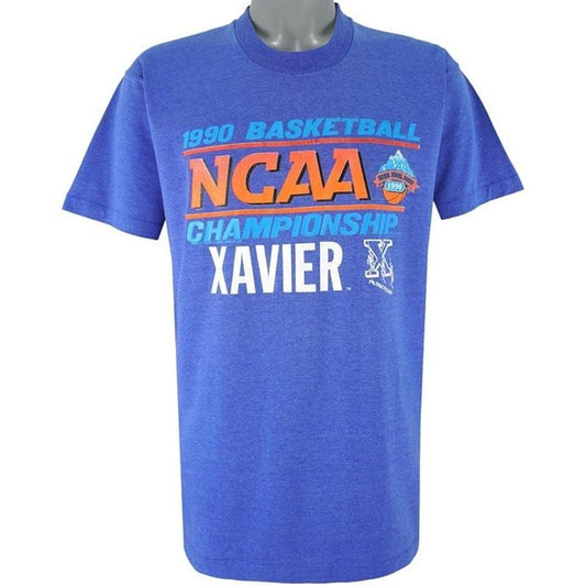 NCAA - Xavier Musketeers Basketball Championship T-Shirt 1990 X-Large_8090