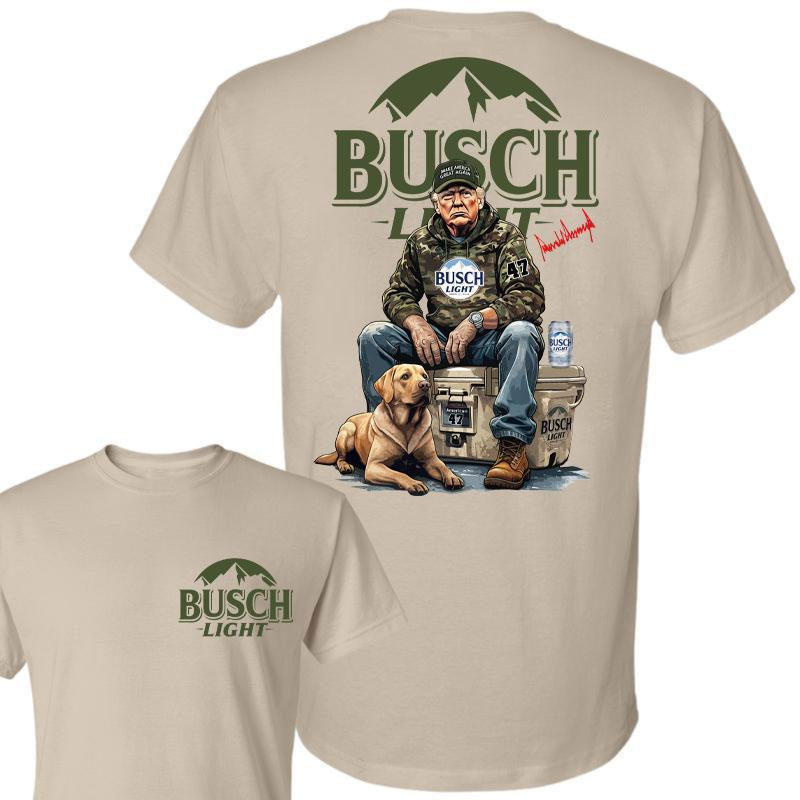 Trump Hunting Signature Busch Light Shirt , Trumpp won 47th president Election 2024, Trumpp Supporter,  signature Busch Light Shirt, Hunting Trump Wit