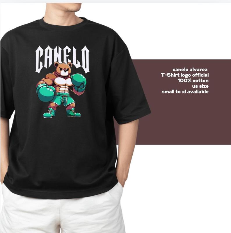 Canelo Alvarrez Bear Boxing Shirt, Boxer Tee for Men, Full Sizes, Full Colors Option