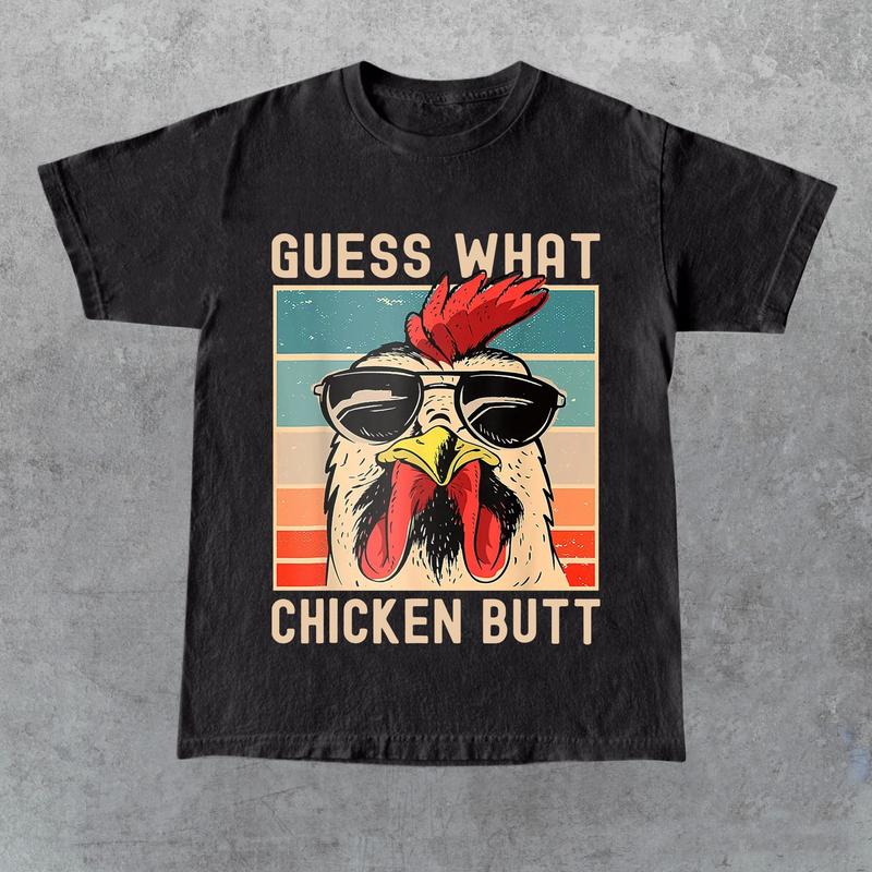 Guess What Chicken Butt Shirt, Funny Chicken Meme T-Shirt, Unisex Shirt, Gift For Women, Gift For Men, Shirt For Women, Shirt For Men, shirt summer se