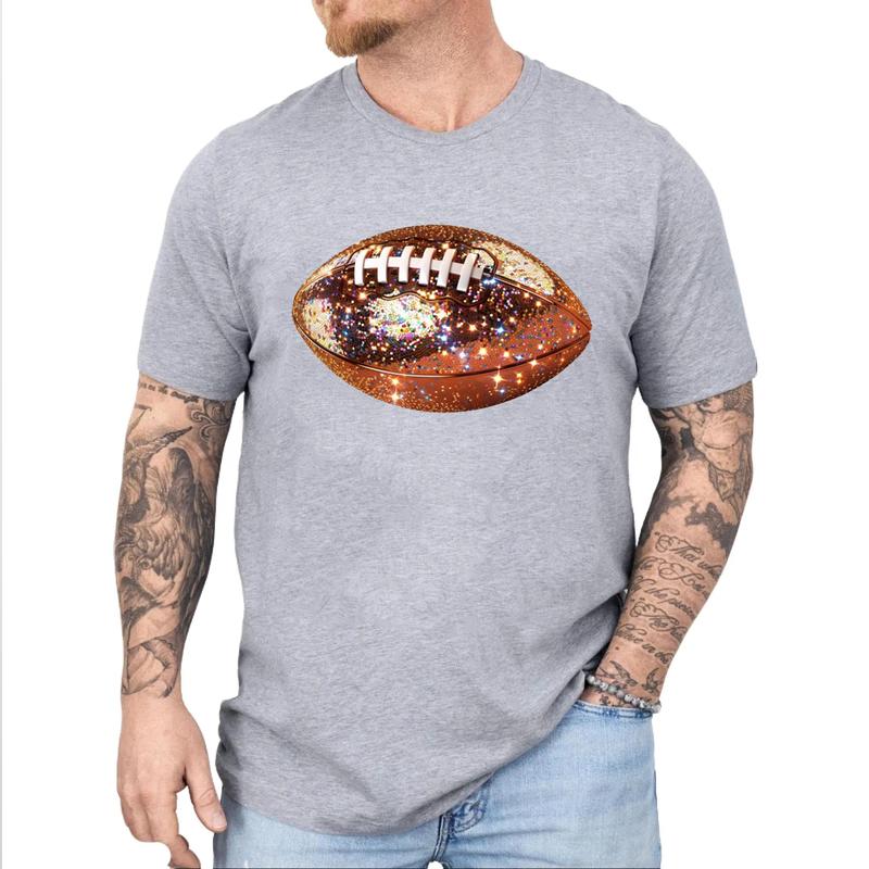 football Shirt, Disco football Game day Football mama Sports Shirt, Football girly Fall T-Shirt Unisex Classic Collar