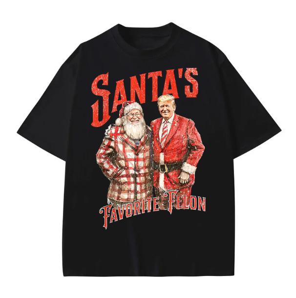 Santaâ€™s Favorite Felon Shirt, Funny Trump Shirt, Gift for Christmas