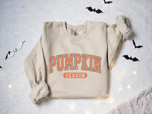 Retro Pumpkin Season Sweatshirt - Shirt- Hoodie, Autumn Fall Sweatshirt, Halloween Thanksgiving Shirt, Pumpkin Halloween Sweatshirt, Fall Gifts, Autum