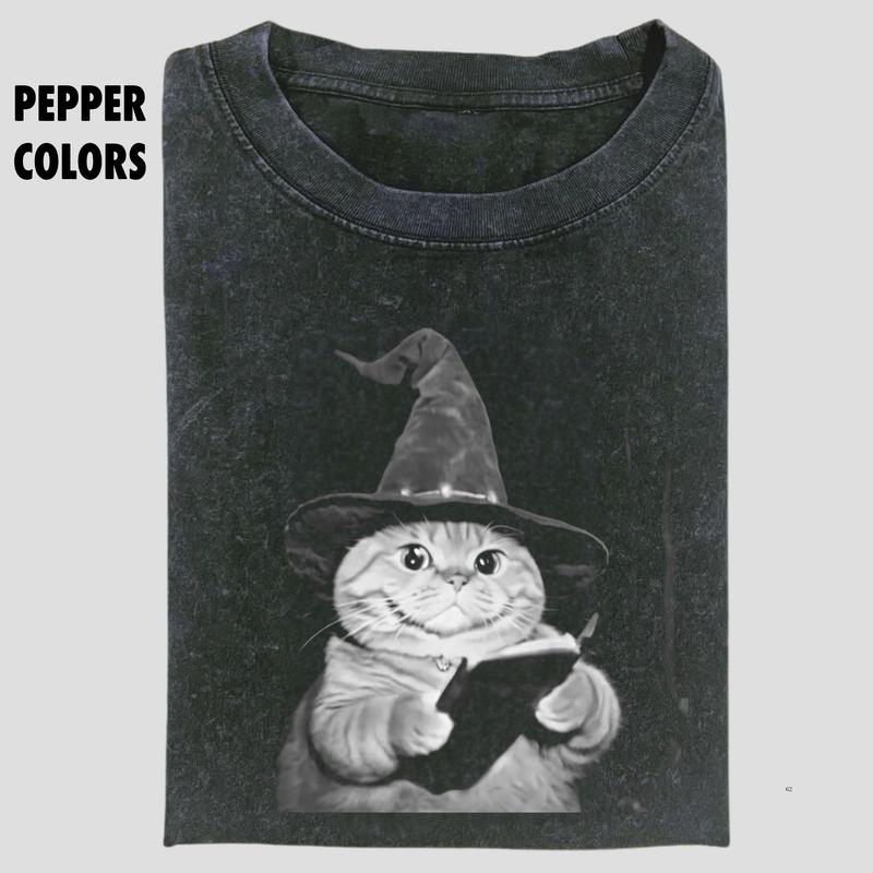 Retro WIZARD CAT Tee, WIZARD CAT Shirt, Funny The Lord Of The Rings Shirt, Funny Shirt, meme shirts, Unisex T-Shirt, Menswear Womenswear Streetwear