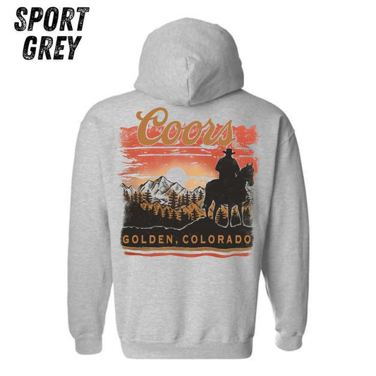Coors Cowboy hoodie Sweatshirt, outfit for fall - winter, 1side hoodie Unisex, country hoodie, vintage 90s,  Full Color -Shirt, For Men, For Women Men