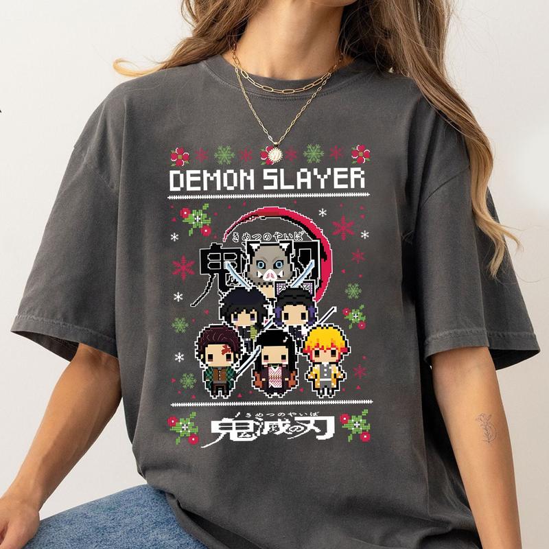 Demon Slayer team Shirt, Tanjiro Nezuko Zenitsu Inosuke Shirt,Demon Slayer t-shirt, Kimetsu no Yaiba Shirt, Anime sweatshirt hoodie, Anime lover t-shi