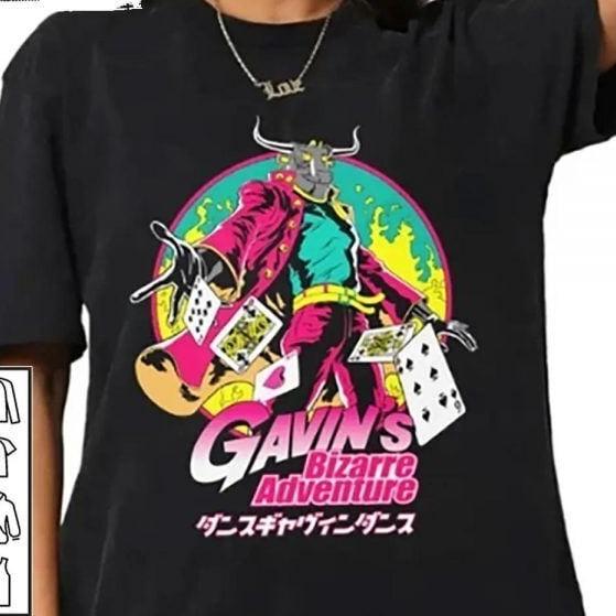 Gavin T-Shirt, Dance Gavin Dance Friends Tour T-Shirt Collar Cotton