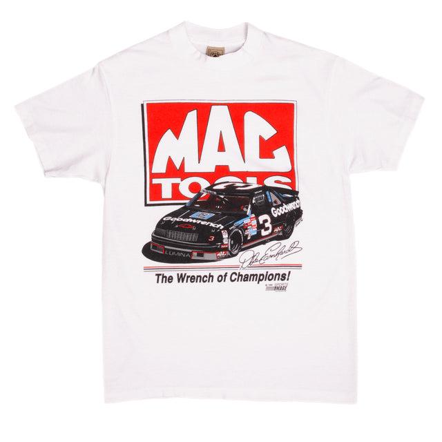 Vintage Nascar Dale Earnhardt 1990 Tee Shirt Casual Cotton Menswear Outfit Shortsleeve T-Shirt Top Athletic Fitted Graphic