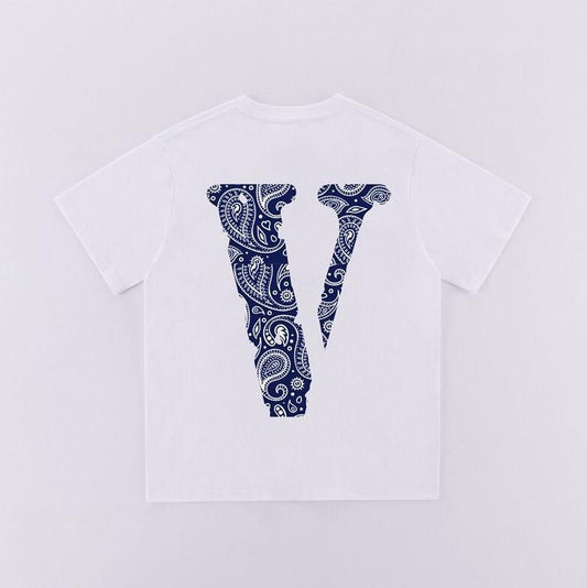 Vlone White Pop Design T Shirt
