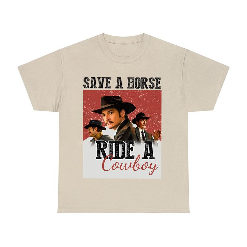 Save A Horse Ride A Cowboy Pedro Pascal T-shirt, Agent Whiskey Shirt,, Daddys Girl Shirt Vintage Pedro Pascal Shirt, Retro 90sGift Merch