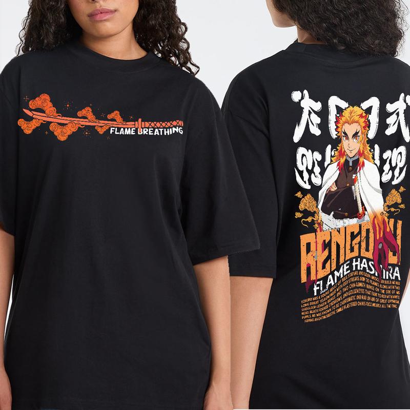 Rengoku Flame Hashira Shirt, Kyojuro Rengoku Sweatshirt Hoodie, Demon Slayer t-shirt, Kimetsu no Yaiba Shirt, Anime sweatshirt hoodie, Anime lover t-s