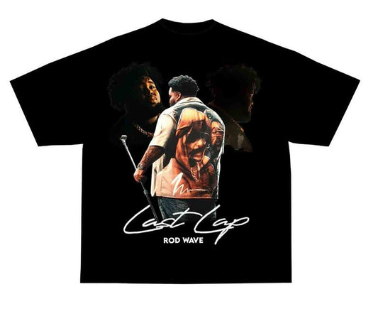 Rod Wave Graphic Tee Last Lap Tour Music Hip Hop All Size Cotton Menswear Oversized Unisex T-Shirt Top
