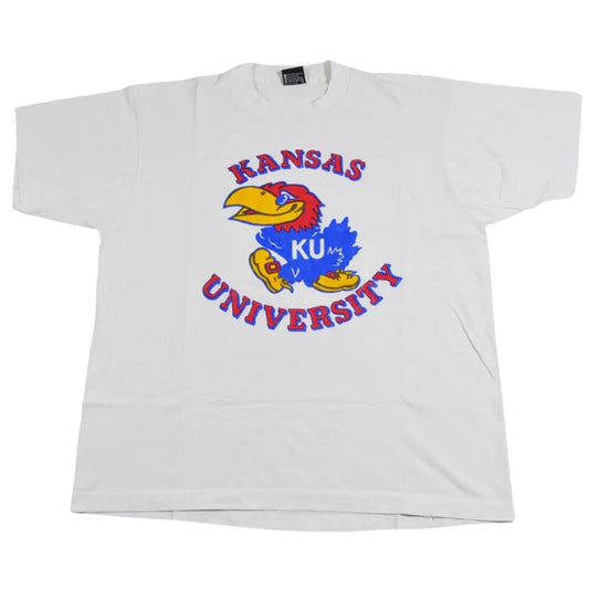 Vintage 90s Kansas Jayhawks T Shirt Cotton