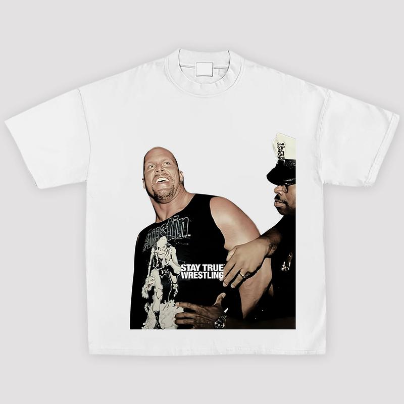 STONE COLD STEVE AUSTIN TEE, Wrestling Tee, Wrestling Gift, Sports Shirt, Workout T-shirt, Gift for Him Hoodie Sweatshirt Menswear Streetwear