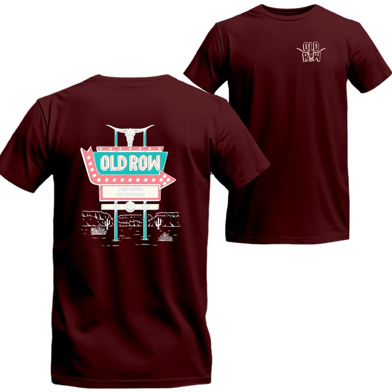 Local Boy Outfitters  Old Row Retro Sign T-Shirt, Old Row Short Sleeve Tee, Unisex Shirt