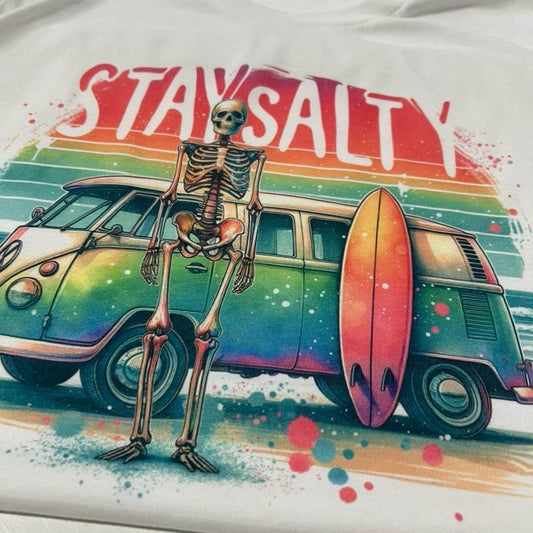 Skeleton Summer Tees Skeleton Vacation Beach T-Shirts Cruise Ship Tshirts Cruise Vacation Tops Womens Skeleton Tropical T-Shirts Fun Summer Cruise Top