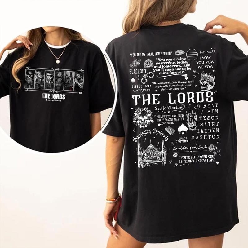 The LORDS Series Book Boys 2 Sides Sweatshirt, Barrington University Shirt, Shantel Tessier Merch, LORDS Series Shirt, Dark Romance Merch, Bookish Mer