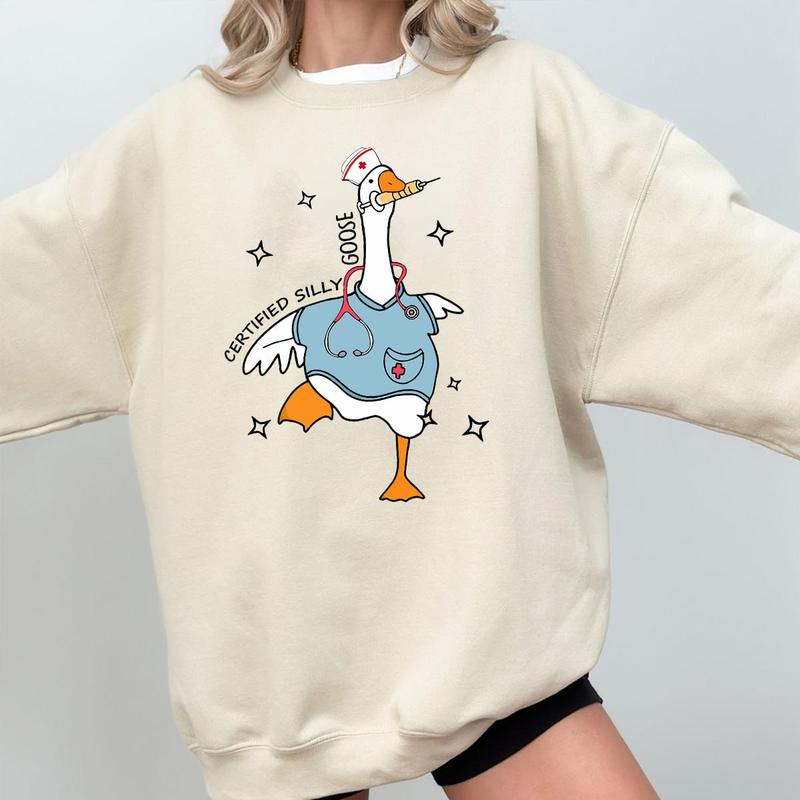 Certified Silly Goose Shirt, Nurse Silly Goose Sweatshirt, Nursing Certified Shirt, Gift For Nurse, Licensed Silly Goose, Nurse Appreciation Shirt, Fu