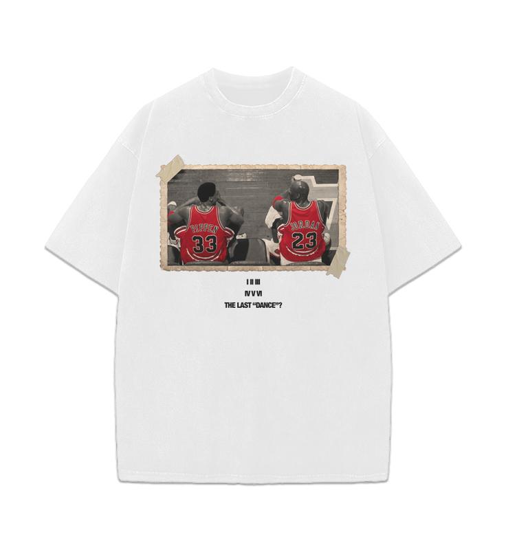 Chicago The Last Dance Vintage Michael Jordan & Scottie Pippen T-Shirt Crewneck Cotton