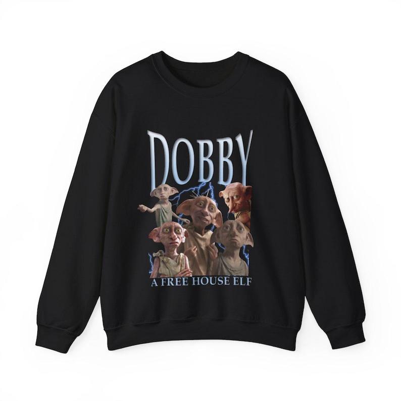 Harry Potter Dobby Tee, 90s Vintage Unisex Cotton Shirt, Wizarding World Gift, Hogwarts , 90s rap Tee, Bootleg Tee, Vintage Harry potter