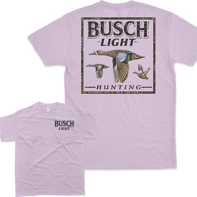 Busch Light Hunting Camo Duck T-Shirt, Unisex T-Shirt, Full Color T-Shirt, For Men, For Women Casual Menswear Top