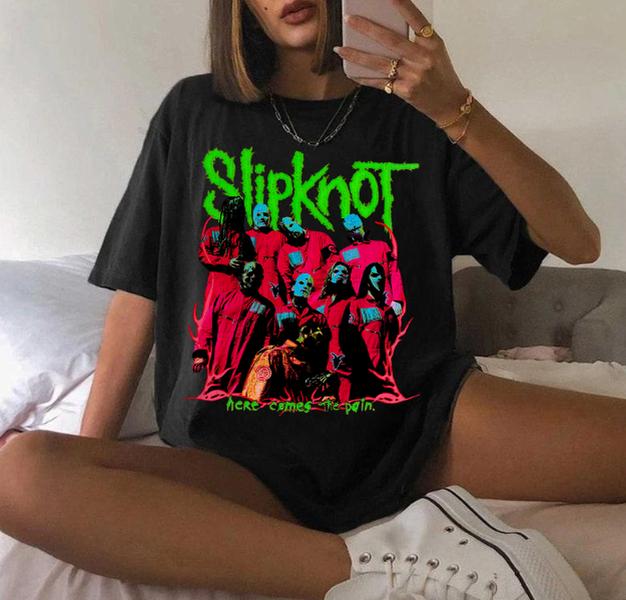 Slipknot Here Comes The Pain T-Shirt Metal band Gift For Fan,
