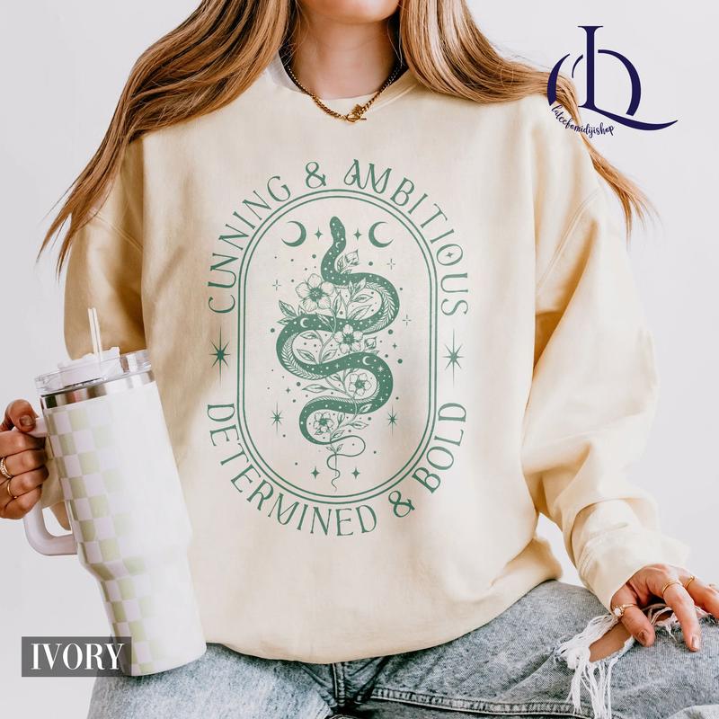 Wizard Shirt, Harry Potter Shirt, Cunning & Ambitious Snake Shirt, Wizard House  Shirt, Magic School Shirt