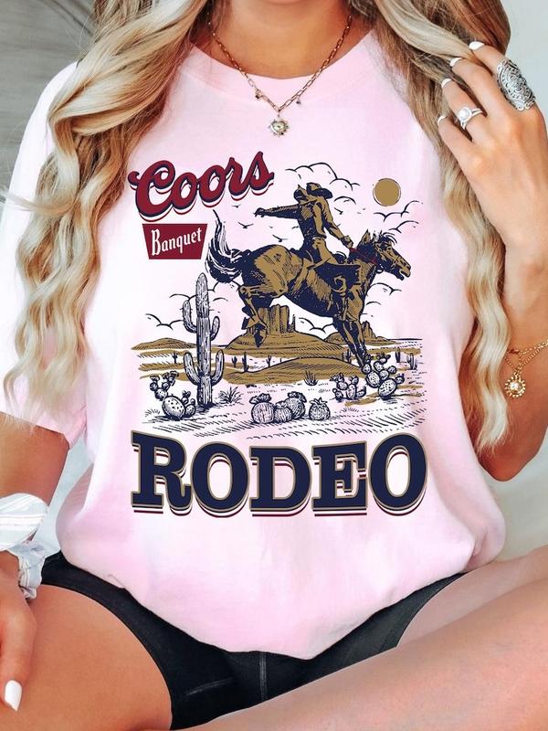 Coors Western Cowboy T-Shirt - Vintage 90s Graphic Western Shirt
