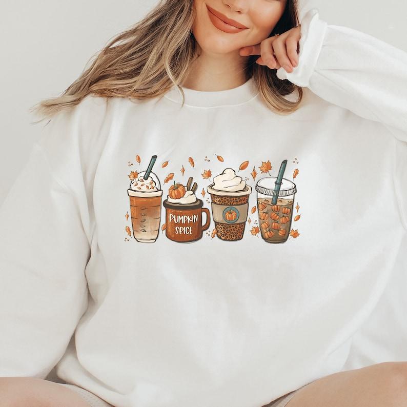 Fall Coffee Sweatshirt, Fall Sweater, Pumpkin Spice Sweatshirt, Cute Fall Sweater, Womens Fall Sweater, Coffee Sweatshirt, Unisex Plus size