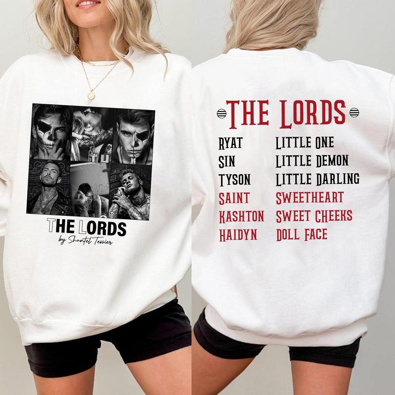 The LORDS Book Boys 2 Sides Sweatshirt, Shantel Tessier Merch, LORDS Series Book Shirt, Dark Romance Shirt, Book Lover Shirt, Bookish Merch, Booktok S