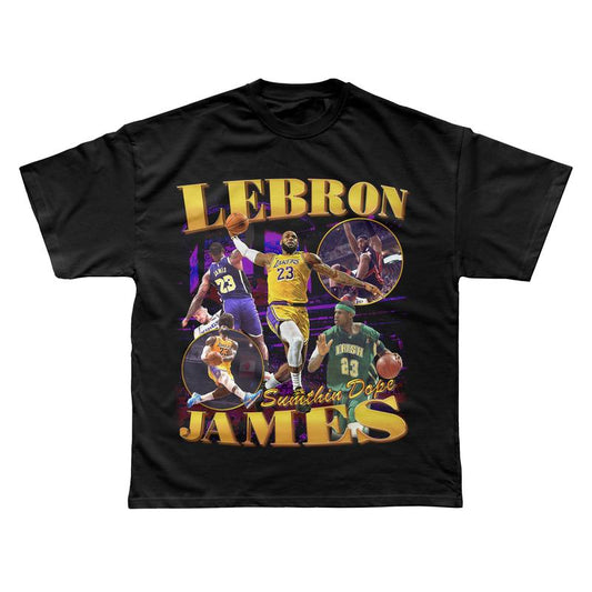 Lebron James Graphic Tee â€“ STREETWEAR Casual Short Sleeve T-Shirt