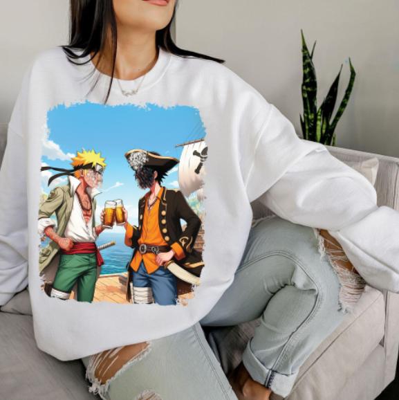 Luff and Narut0 shirt sweatshirt hoodies, 0ne pjece Shirt, animee Shirt