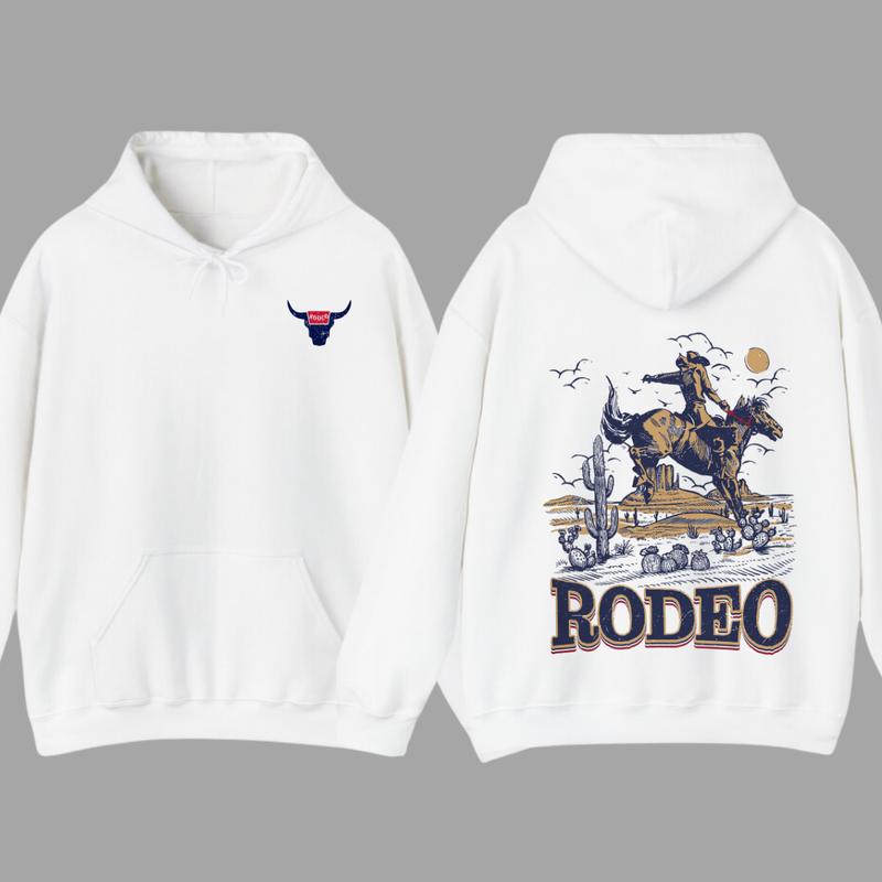 Western Coowboy Shirt, Rodeoo Hoodie, Vintage 90s Graphic Western Hoodie