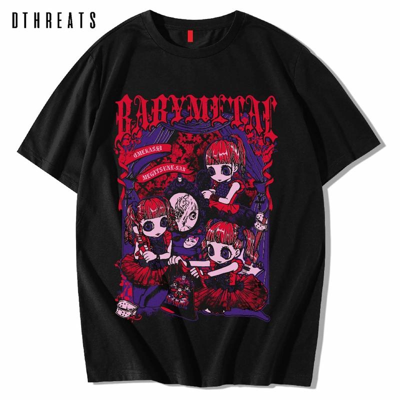 Babymetal May Revolution Short Sleeve Tee, J-Pop Tshirt, Babymetal Fan Shirt, Kawaii Metal Band, Japanese Heavy Metal Band Fans Gifts Tee
