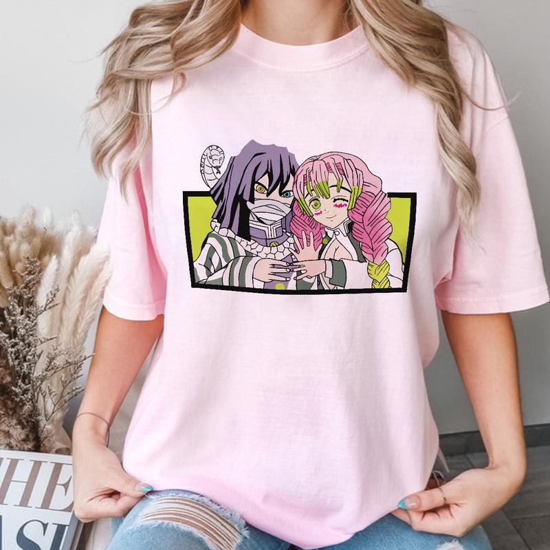 Obandai and Mitsuri lovely couple Demon Slayer Shirt, Snake Hashira and Love Hashira Shirt, Kimetsu No Yaiba t-shirt, anime sweatshirt hoodie, Tanjiro