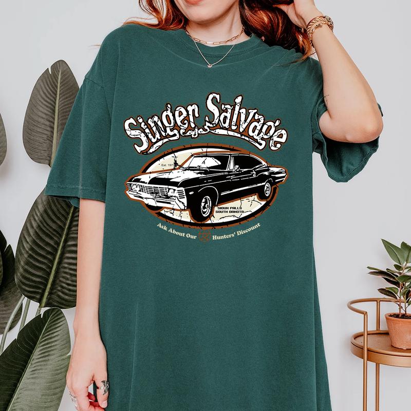 Vintage Supernatural Sinngger Salvaagge Shirt, Gift For Woman and Man Unisex T-Shirt Sweatshirt HoodieQuotes Casual Cotton