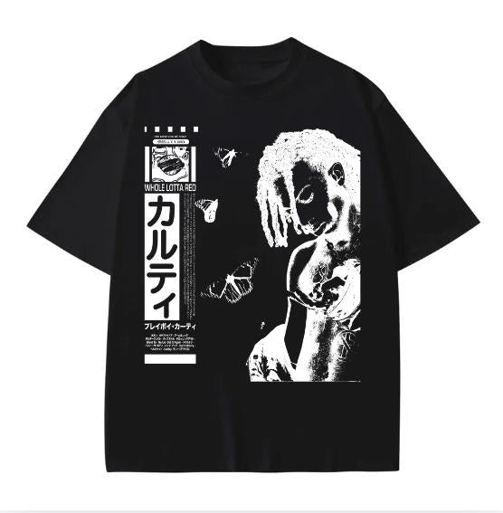 Limited Playboi Carti T-shirt - Whole Lotta Red Tee - Opium Tee Cotton Menswear