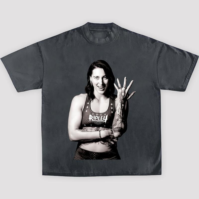 RHEA RIPLEY NEW TEE, Wrestling Tee, WWE Tee, Wrestling Gift, Sports Shirt, Gift for Him Gift For Her Streetwear Hoodie Sweatshirts