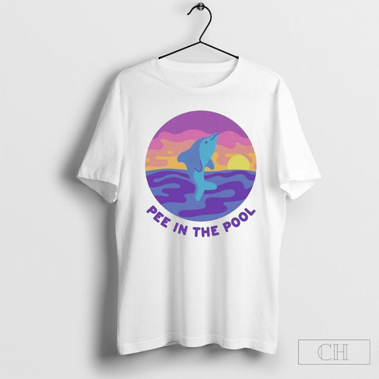 Paperbeatsscissors Pee In The Pool Dolphin Tee T Shirt