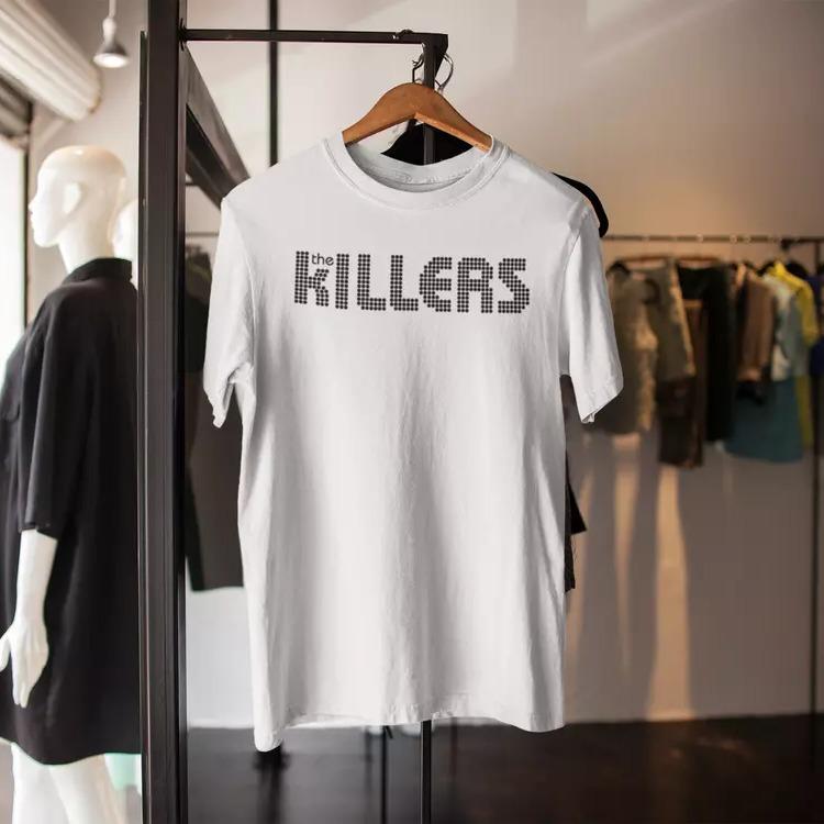 The Killers Logo T-Shirt Sams Town Battleborn V Festival 2014 Cotton Fabric