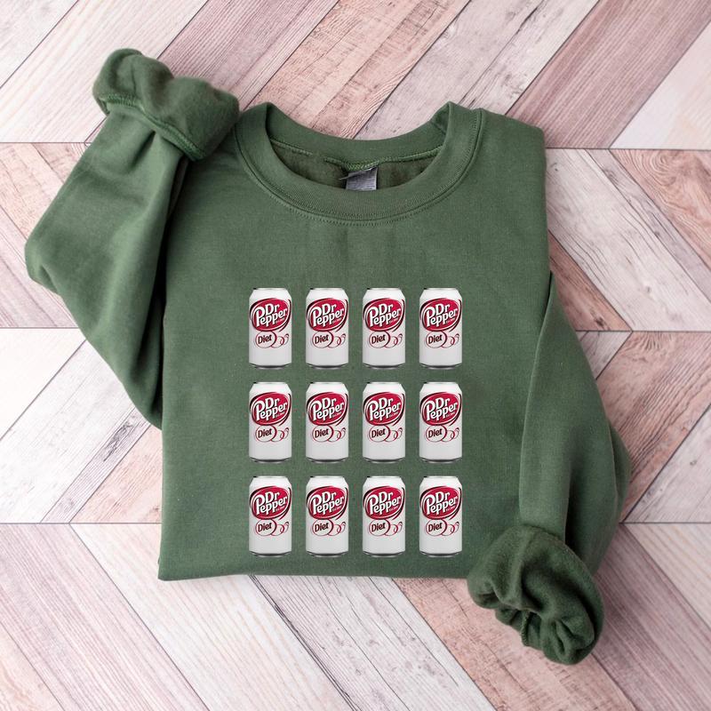 Diet Dr Pepper Cans Sweatshirt for Christmas, Soft Drink Hoodie Tshirt Sweatshirt