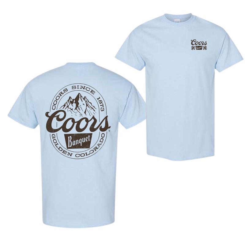Coors Banquet Hoodie - Classic and Rugged Design Featuring Retro Coors Logo with Mountain Graphics, Perfect for Beer Enthusiasts and Outdoor Adventure