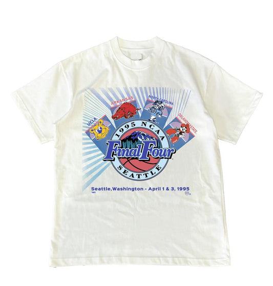 UANO Seattle 1995 NCAA Final Four T-Shirt Cotton Short-sleeve Retro Streetwear Tshirt Menswear Top Graphic Casual