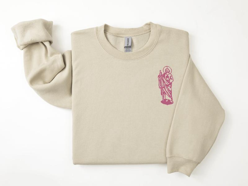 San Judas Tadeo Pink sweatshirt