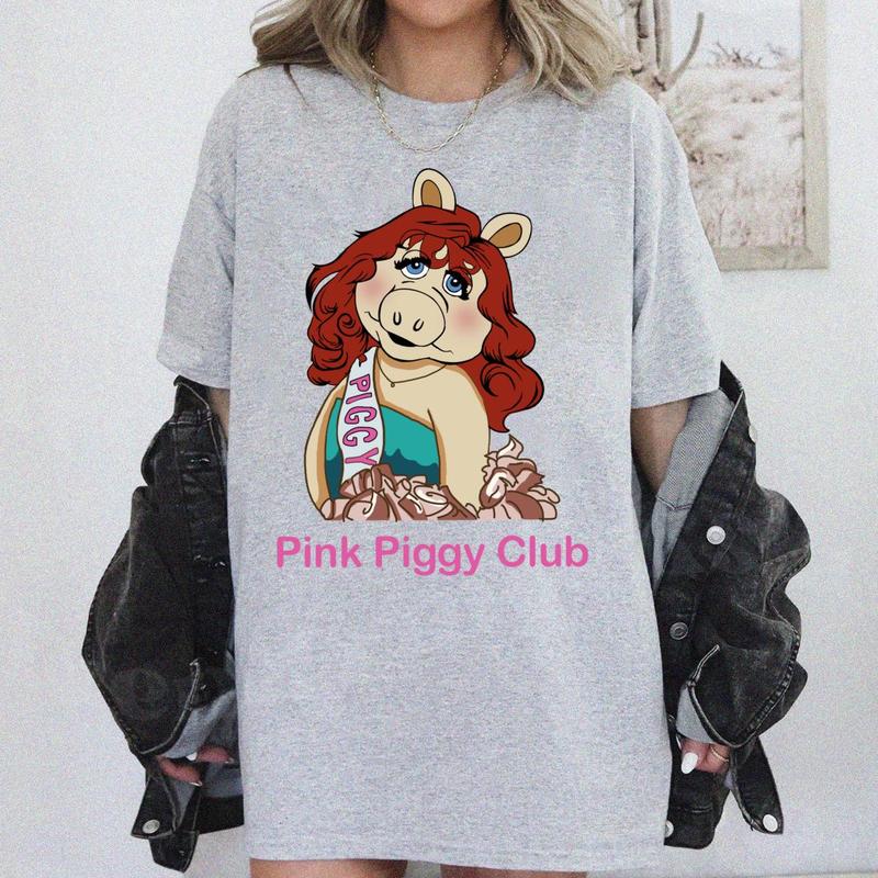Pink Piggy Club Tshirt Sweatshirt Hoodie
