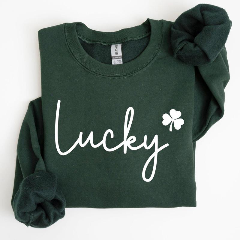 Lucky, Shamrock, St Patrick's Day Sweatshirt