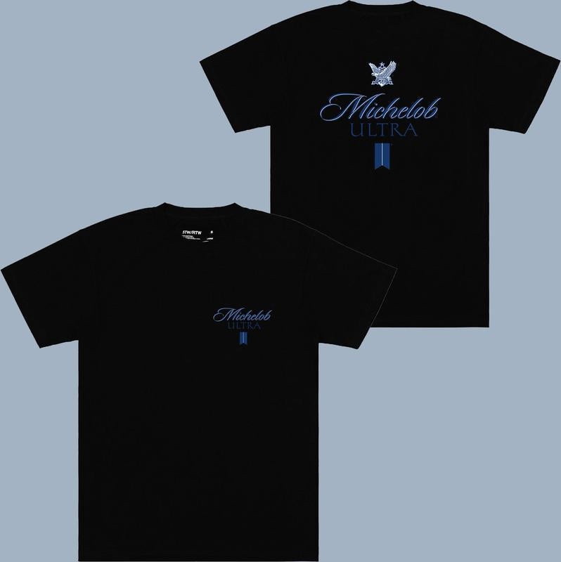Michelob Ultra Logo Eagle T-shirt - 2 Side - Every Style Imaginable - Everyday Basics - His And Hers Fashion - Wide Size Selection - Color Choices For