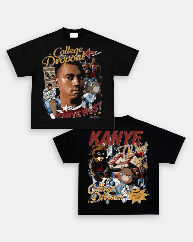 COLLEGE DROPOUT V2 TEE - [DS] , Free Shipping, Unisex T-Shirt, Sweatshirt, Tour shirt, Rapper Shirt, Graphic Shirt, big face tee,