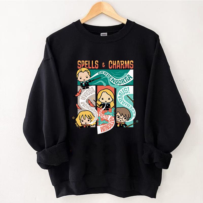 HP Spells & Charms Sweatshirt Hoodie Shirt, gift for fan