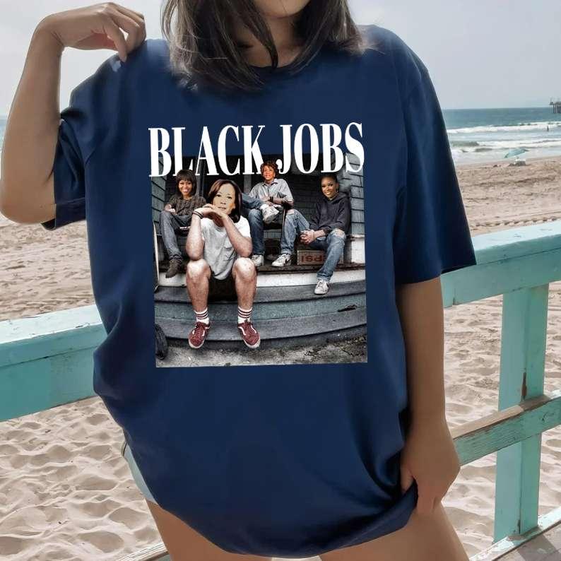 Black Job T-Shirt, Kamala Harris Shirt, Vote Blue Tee, Democrats Shirt, Short Sleeve Tee, Unisex Cotton Shirt